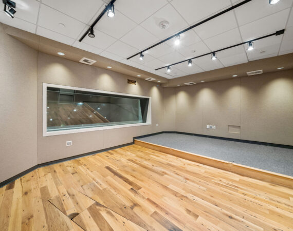 Empty studio space room