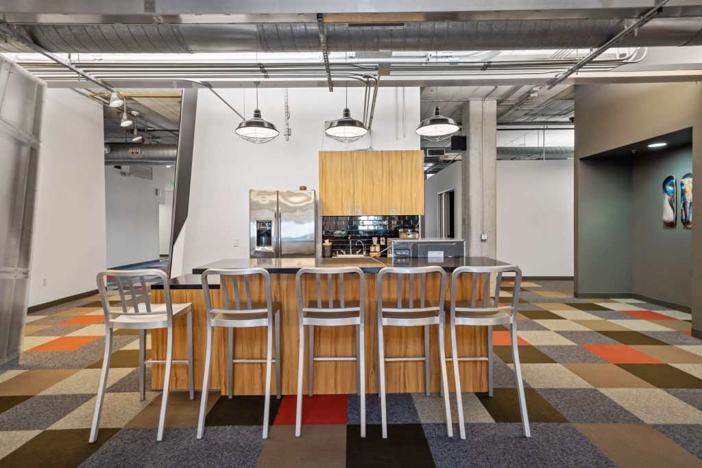 modern office kitchenette