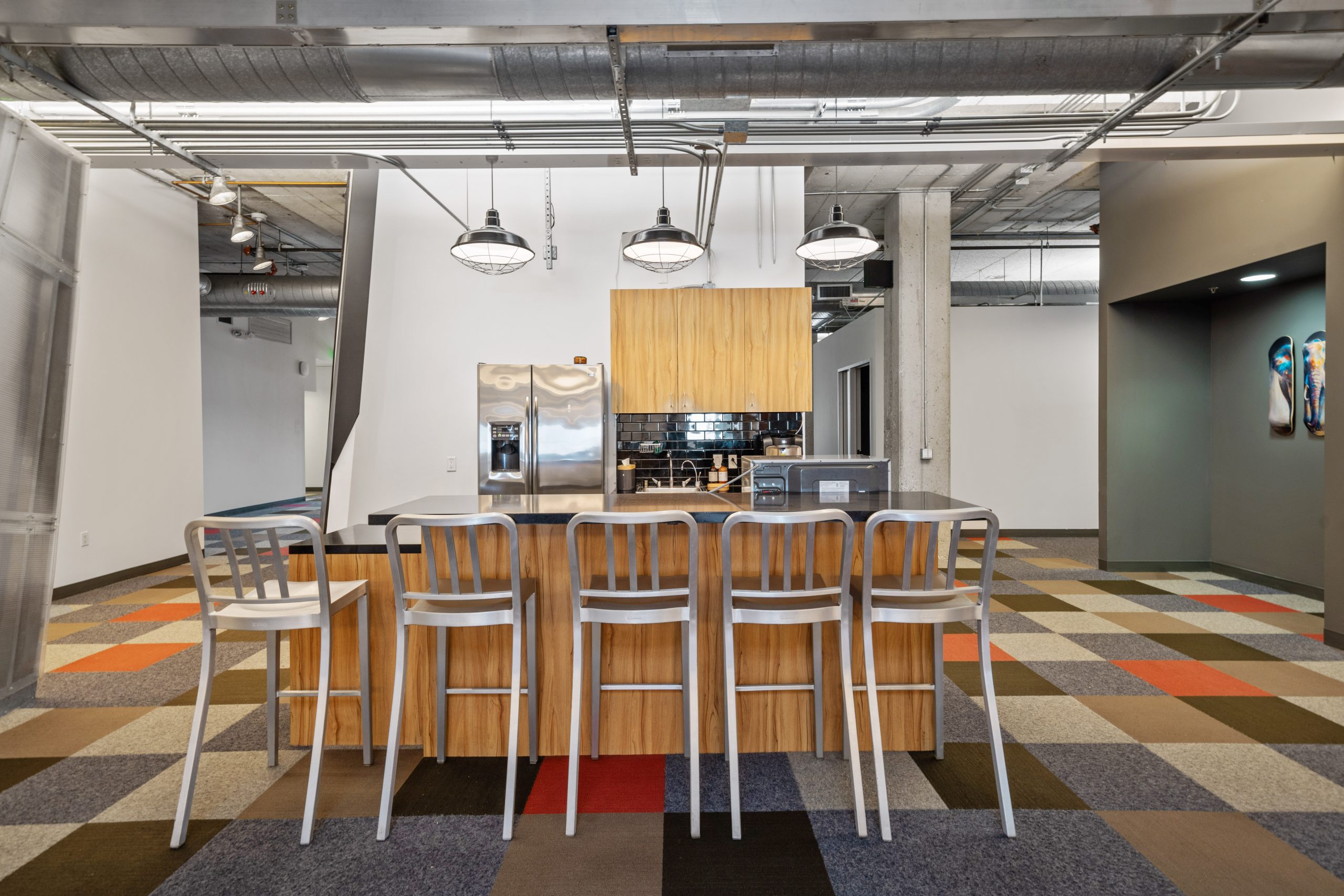 modern office kitchenette