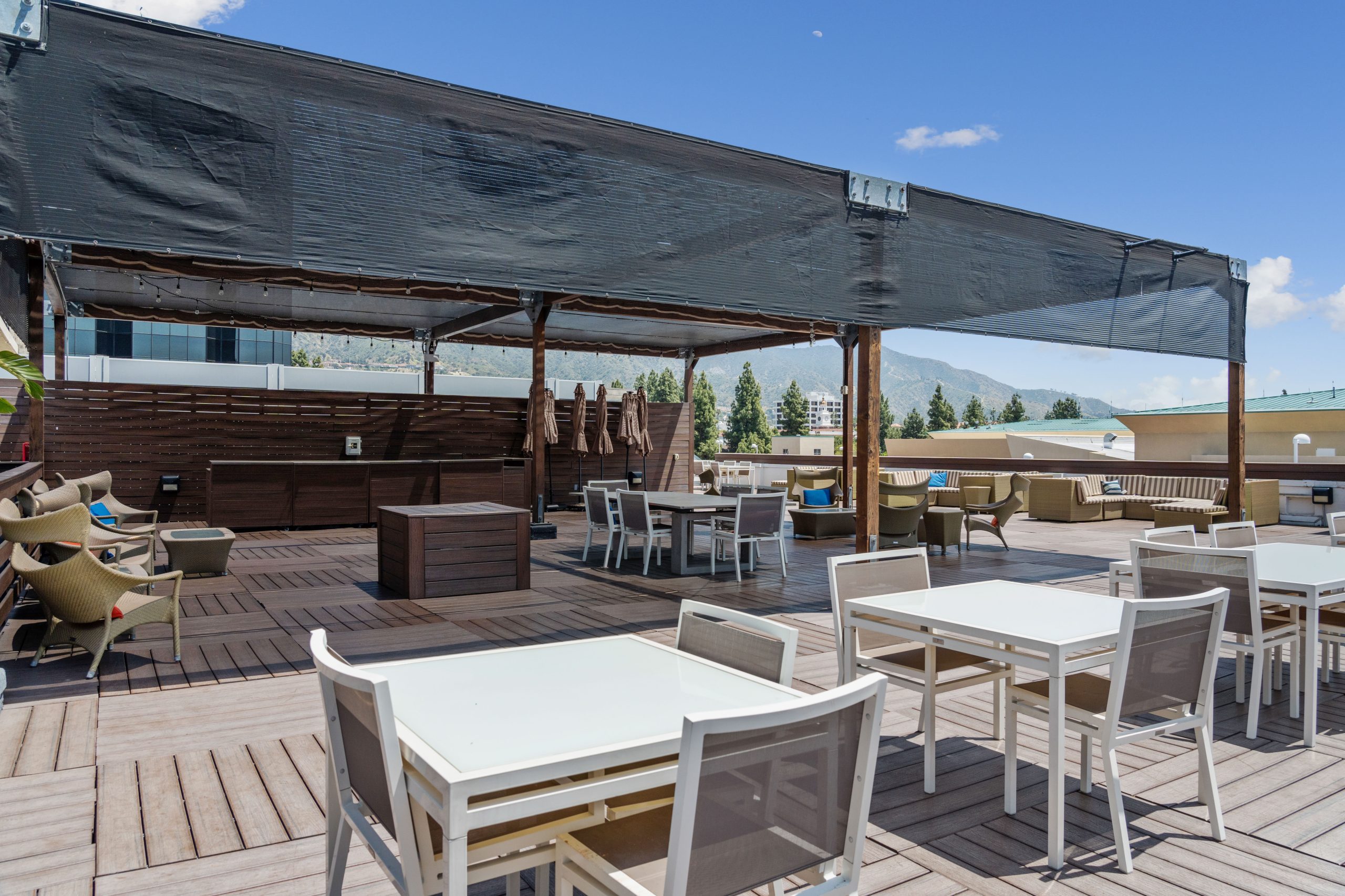 Elevated dining space
