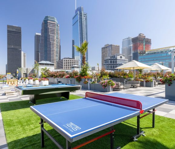 1010 Downtown in Los Angeles rooftop terrace sport space